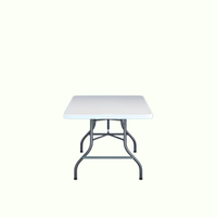 Klappbarer Konferenztisch mit Beinen, Klappbares Esszimmer-Set, Faltbarer Event-Konferenztisch für Draußen, Outdoor-Restaurant-Tisch und -Stuhl
