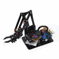 4 DOF Démontage Acrylique Bras Mécanique Robot Manipulateur Griffe Maker Apprentissage DIY Kit Educatif SG90 MG90