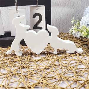 แม่พิมพ์หล่อเรซินแฮนด์เมด X0049สำหรับตกแต่งสไตล์ DIY แม่พิมพ์ซิลิโคนสำหรับสุนัขรักเค้กเครื่องมือสำหรับตั้งโต๊ะ - Product Image 2