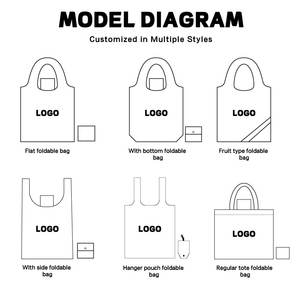 Usine certifiée BSCI, <span class=keywords><strong>sac</strong></span> de shopping pliable en polyester RPET écologique de haute qualité, personnalisable, pour un usage quotidien, cadeaux - Product Image 5