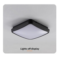 Applique murale extérieure LED carrée 24W en aluminium de haute qualité, étanche IP65, à montage en saillie, avec verre trempé et garantie de 3 ans