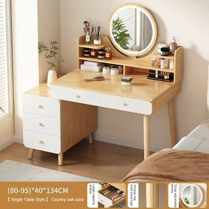 Hiện đại tối giản bàn trang điểm với LED gương và phân phòng ngủ Vanity bàn trang điểm tổ chức - Product Image 3