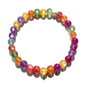 Ensemble <span class=keywords><strong>Bracelet</strong></span> et Collier Perles Œil de Chat UV à Changement de Couleur - Bijoux Photochromiques Arc-en-ciel, Vente en Gros Personnalisable - Product Image 1