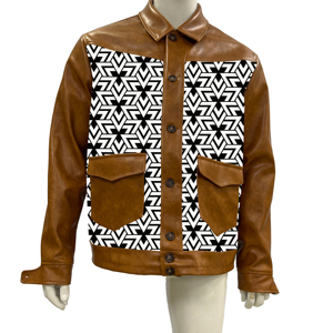 Vente en gros OEM <span class=keywords><strong>Veste</strong></span> rétro américaine en cuir de vache huilé de haute qualité <span class=keywords><strong>Veste</strong></span> en cuir véritable <span class=keywords><strong>pour</strong></span> hommes <span class=keywords><strong>Veste</strong></span> en cuir marron tendance <span class=keywords><strong>pour</strong></span> hommes - Product Image 5