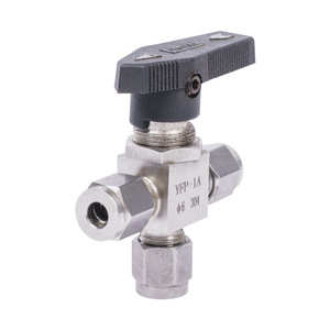 Vanne à bille à trois voies YFP-1A, filetée, manuelle, 6 pouces, pour utilisation avec eau à température normale - Product Image 1
