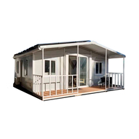 Maison modulaire portative minuscule de Shandong Hongtai avec des maisons multiples de conteneur d'unité de patio pour l'idée d'hôtel