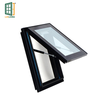 Ventana Abatible Vertical Lukliving para Balcón, Ventana de Aluminio con Doble Acristalamiento