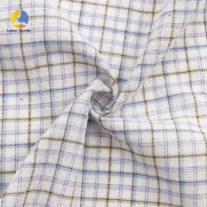 Nuovo stile poliestere-cotone a righe Plaid tessuto per <span class=keywords><strong>camicia</strong></span> traspirante e comodo tessuto <span class=keywords><strong>Seersucker</strong></span> tinto in filo per pantaloni - Product Image 5