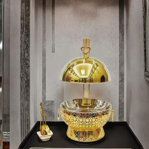 ถาดอุ่นอาหารสแตนเลส Royal 8L แบบใช้เชื้อเพลิง สำหรับร้านอาหาร งานจัดเลี้ยง บุฟเฟ่ต์ อุปกรณ์อุ่นและเก็บรักษาอาหาร สีทอง - Product Image 4