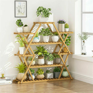 Support de plante en bois support de <span class=keywords><strong>jardinière</strong></span> de jardin à plusieurs niveaux <span class=keywords><strong>étagère</strong></span> de présentation de Pot de fleur intérieur <span class=keywords><strong>extérieur</strong></span> - Product Image 3