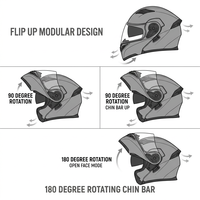 Casque modulaire unisexe ABS best-seller pour le cyclisme et la moto, casques ouverts pour adultes, fabrication sur mesure pour motos