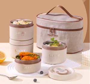 ชุดกล่องอาหารกลางวันสแตนเลสแบบพกพาสำหรับไปโรงเรียน - Product Image 5
