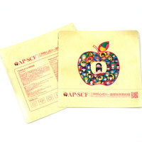 Sachet plat laminé scellé sur trois côtés OEM pour masque facial – Sac d'emballage thermoscellable en plastique
