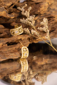 ต่างหูแบบห่วง Anmiya สไตล์วินเทจ ชุบเงิน ผลิตจากโลหะผสมทองแดงคุณภาพสูง ดีไซน์โบฮีเมียนหรูหราสำหรับผู้หญิง รับประกัน 2 ปี - Product Image 3