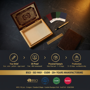 Luxury Custom Cigar Paper Package Cardboard <b>Large</b> Capacity Cuban Robusto Cigar Tube <b>Box</b> Packaging - Product Image 5