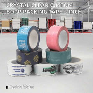 Ruban adhésif d'emballage BOPP antistatique simple face en acrylique cristallin haute transparence de 2 pouces avec adhésif thermofusible étanche pour scellage de cartons - Product Image 2
