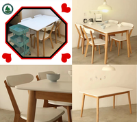 Meubles de salle à manger en bois massif au design moderne Tables et chaises de restaurant personnalisées par les fabricants