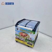 Vente directe d'usine, congélateur à glace à porte coulissante à double température, équipement de réfrigération alimentaire, produit de supermarché