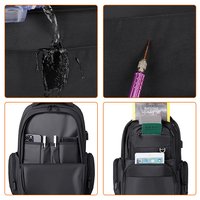 Sac à dos pour ordinateur portable imperméable grande capacité pour hommes, idéal pour les trajets quotidiens, parfait pour les étudiants du lycée et de l'université