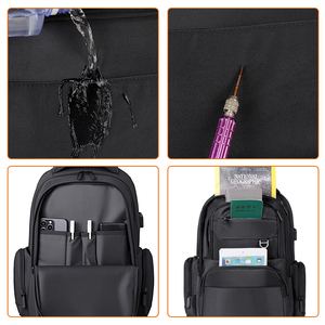 Sac à dos pour ordinateur portable imperméable grande capacité pour hommes, idéal pour les trajets quotidiens, parfait pour les étudiants du lycée et de l'université - Product Image 3