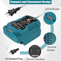 Chargeur de batterie au lithium 18 volts de remplacement pour batterie au lithium-ion Makita 18V BL1850 BL1860 BL1430 BL1830 Mini chargeur compact