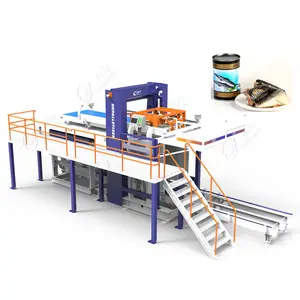 Leadworld Fish Steam Pre Cooker Cooler/fish Food Processing Machine automatic tuna production line