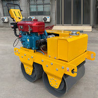 Rouleau de route à entraînement hydraulique diesel 2.5T compacteur de sol portable