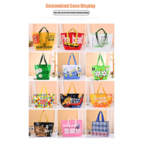 Sac fourre-tout PET recyclé personnalisé Promotion RPET Sac à provisions Cadeau PP polypropylène laminé non tissé Sac avec conception personnalisée