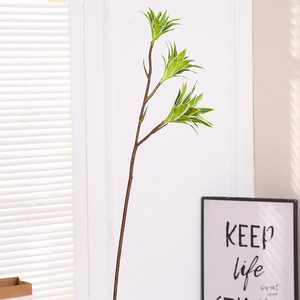 Branche artificielle de <span class=keywords><strong>Dracaena</strong></span> Reflexa 85 cm, tige de lys en bambou artificiel, plante tropicale artificielle verte et violette variée pour la décoration de la maison et des mariages - Product Image 4
