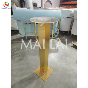 Centre <span class=keywords><strong>de</strong></span> table doré pour mariage, <span class=keywords><strong>trompette</strong></span> haute en acrylique, support à fleurs pour événements <span class=keywords><strong>de</strong></span> mariage, dîner, fête <span class=keywords><strong>de</strong></span> Noël - Product Image 6