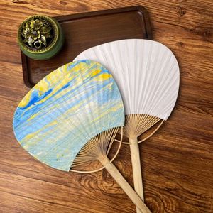 Recuerdos de Boda de Fábrica, Abanicos de Papel Blanco Chino con Diseño de Bambú para Fiestas en la Playa y Accesorios de Fotografía - Product Image 3