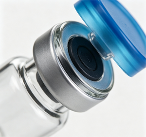 Frascos de Vidrio con Tapa Abatible Azul de Aluminio y Goma, Cuello Transparente para Engarzar, 3ml 5ml 10ml, Botellas de Almacenamiento de Borosilicato - Product Image 3