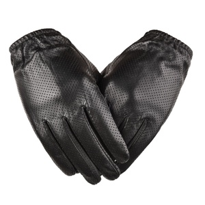 Gants de conduite pour homme en cuir de chèvre monocouche pour l'automne, antidérapants, pour moto, avec cuir souple pour usage extérieur - Product Image 4