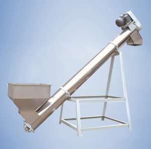 Produttori automatici di trasportatori a coclea a coclea a spirale senza albero flessibili piccoli in acciaio inossidabile per la disidratazione dei fanghi - Product Image 3