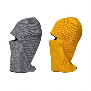 Nouveau cagoule tricotée en acrylique pour homme adulte KJ 2027 – Respirante, imperméable, coupe-vent, anti-froid, masque de protection, bonnet chaud - Product Image 3
