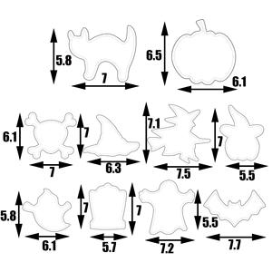 Coupe-sandwich d'Halloween pour enfants coupe-biscuits en acier inoxydable citrouille fantôme <span class=keywords><strong>chauve</strong></span>-<span class=keywords><strong>souris</strong></span> chat chapeau de sorcière <span class=keywords><strong>emporte</strong></span>-pièces - Product Image 6