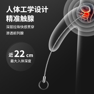 Sonda Uretrale in Acciaio Inossidabile Lucidato Multimisura, Dilatatore con Perline Compatibile con Accessori Intimi Maschili per Elettrostimolazione - Product Image 4