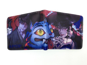 22 phong <span class=keywords><strong>c</strong></span>ách giá thấp hơn giá rẻ PU Ví trong Yiwu Quỷ Hunter Kpop tùy chỉnh rumi merch dễ thương ID chủ thẻ tùy chỉnh PU Ví da - Product Image 3