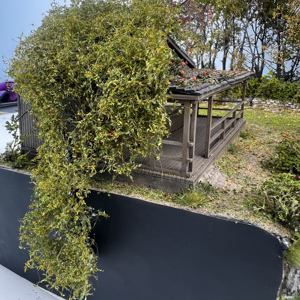 Miniatuur scène model, met de hand gescheurde wijnstok, poppenhuis landschapsarchitectuur, architectonisch modelontwerp - Product Image 4