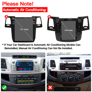 Radio HFMidia de 12.1 Pulgadas con Pantalla Vertical, Multimedia, Reproductor de Video, para Toyota Fortuner 2008-2015, CarPlay Inalámbrico - Product Image 6