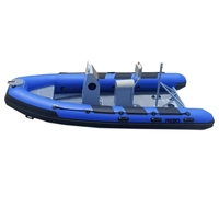 Haute qualité 15.4ft Orca PVC/Hypalon/Orca RIB en aluminium rigide 470 bateaux à rames gonflables à vendre