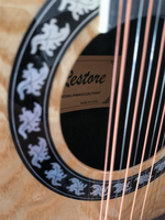 12 cordes dos rond haute qualité Machine tête Guitarra De 12 Cuerdas guitare acoustique