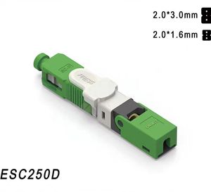 Conector de Fibra Óptica Rápido ESC-250D SC UPC/APC, Baja Pérdida de Inserción, Cable de Bajada FTTH G657A1/A2/B3, -25C a +75C - Product Image 4