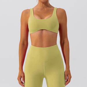Traje de yoga Ropa deportiva Correr Ropa atlética transpirable para mujer Diseño de espalda de belleza de secado rápido Sujetador deportivo y mallas Fitne - Product Image 4
