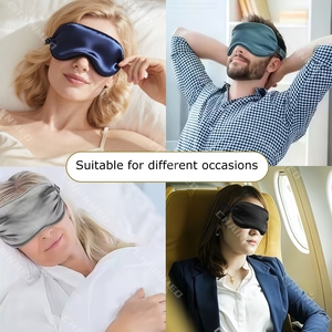 Máscara de Dormir de Seda Satén Suave de Alta Calidad CM, Transpirable, Certificada CE, Bajo MOQ, Cubre Ojos Relajante, Suministro para el Cuidado de la Salud - Product Image 5