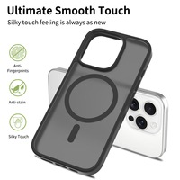 Nouvelle coque de téléphone magnétique en TPU PC mat avec bouton de contrôle de l'appareil photo pour iPhone 16 Pro Max