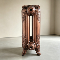 Radiateurs Rococo en fonte de style ancien à économie d'énergie, à poser au sol, pour chauffage central CVC, design graphique laiton antique, prix unitaire