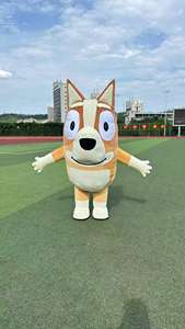 गर्म बिक्री वयस्क inflatable नीला पीला बिंगो कुत्ते शुभंकर पोशाक क्रिसमस के लिए कार्टून कुत्ते कॉस्प्ले - Product Image 4