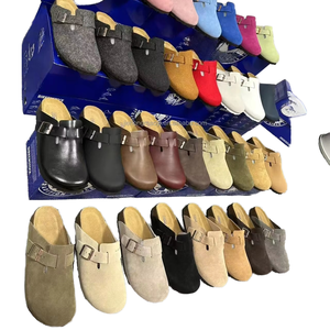 Birkenstocks Alemania: Zuecos <span class=keywords><strong>Boston</strong></span> Elegantes de Piel de Vacuno y Ante con Suela Blanda, Sandalias Planas de Verano, de Moda, con Cierre Deslizante de EVA - Product Image 2
