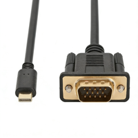High Quality USB C Type C to VGA 1.8M 1080P 6FT Cable Adapter for Laptop Projector